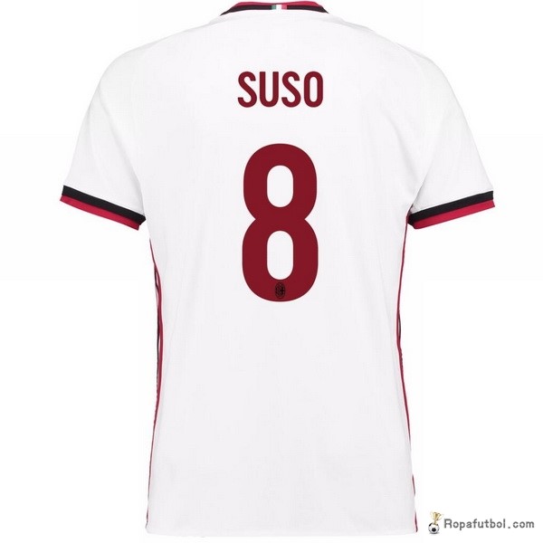 Camiseta AC Milan Replica Segunda Ropa Suso 2017/18